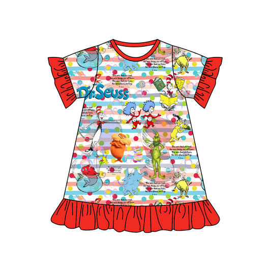 Baby girl doctor green face dress preorder