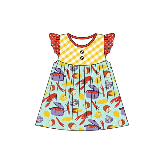 Baby girl crawfish dress preorder