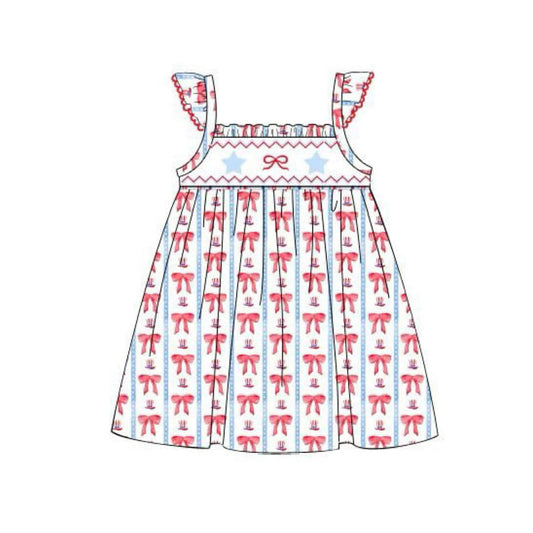 American girl July 4th red bow dress preorder