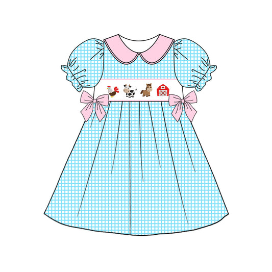 Baby girl cow horse chicken farm animal design dress preorder