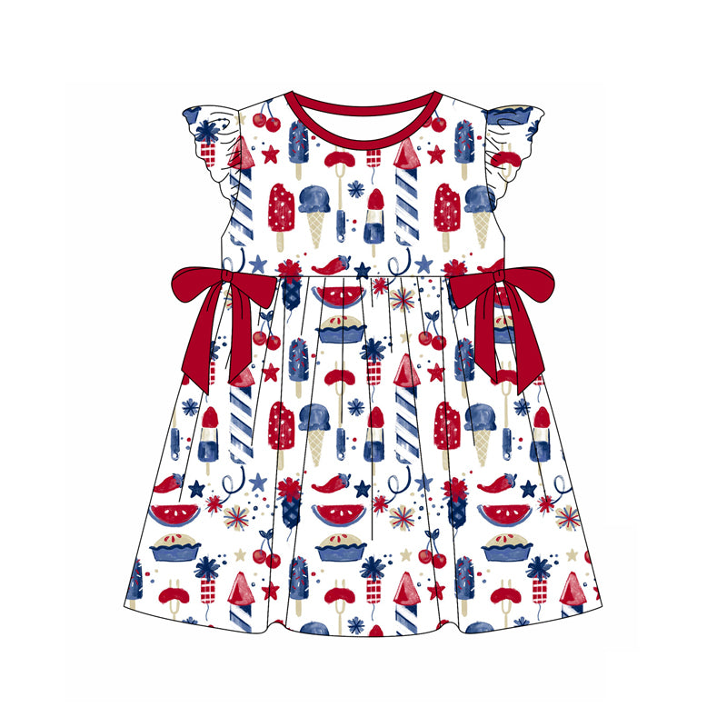 Toddle baby girls popsicle July 4th dress preorder