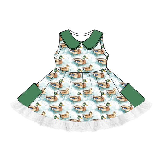 Mallard duck baby girls summer dress preorder