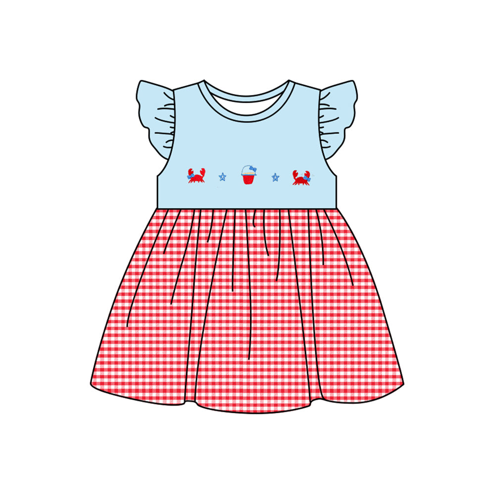 Toddle girls crab starfish summer dress preorder
