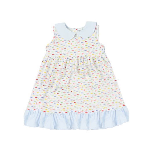 Baby girl colorful fish summer dress preorder