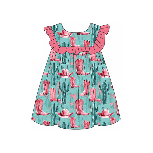 Cowgirl western boots summer dress preorder