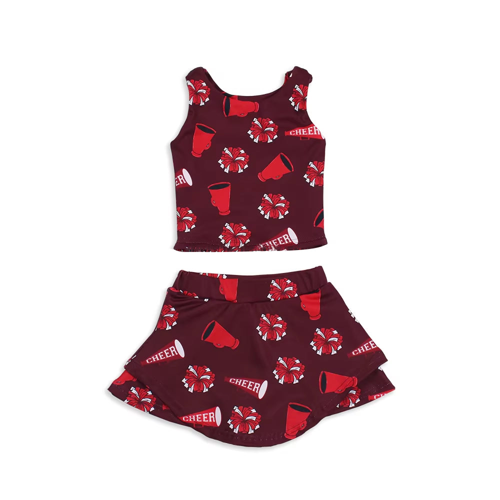 baby girls two pieces active wear athletic sports cheer suit clothes preorder