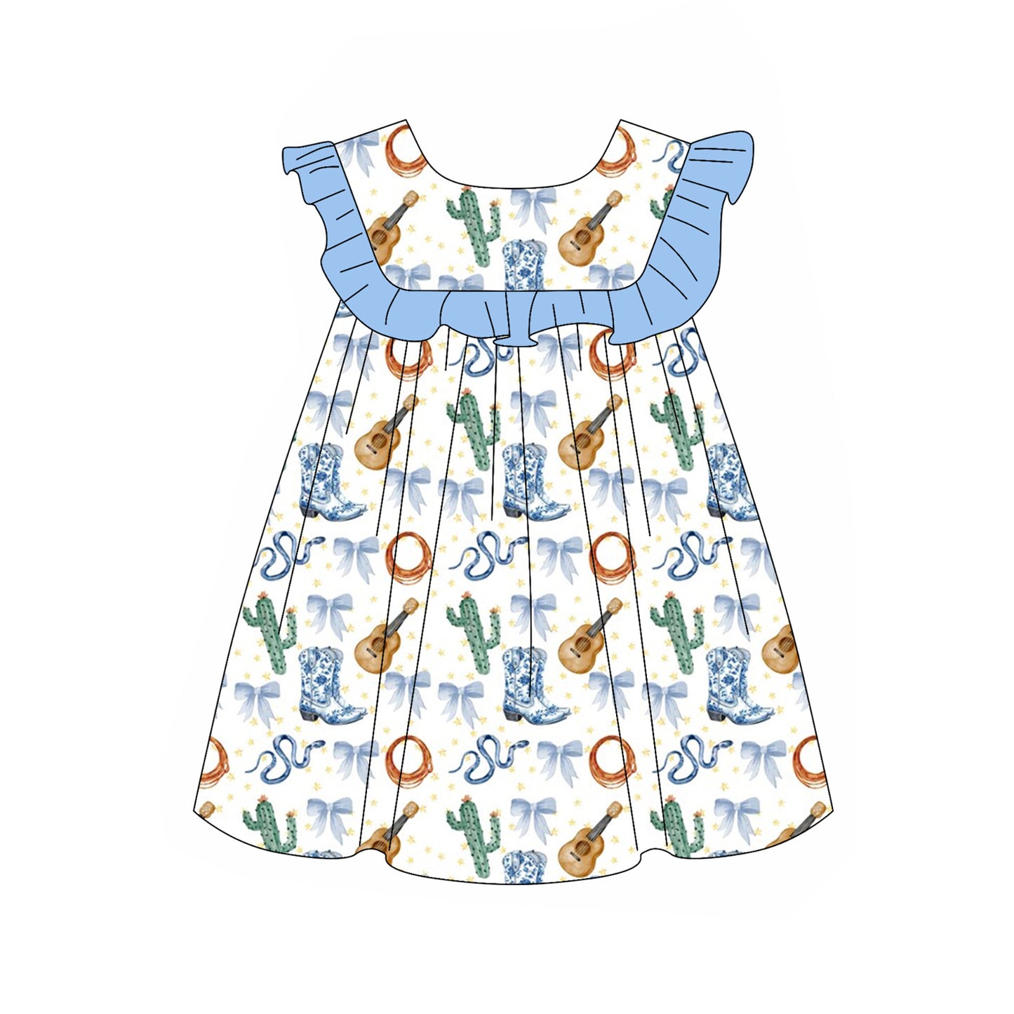 Cowgirl western boots summer dress preorder