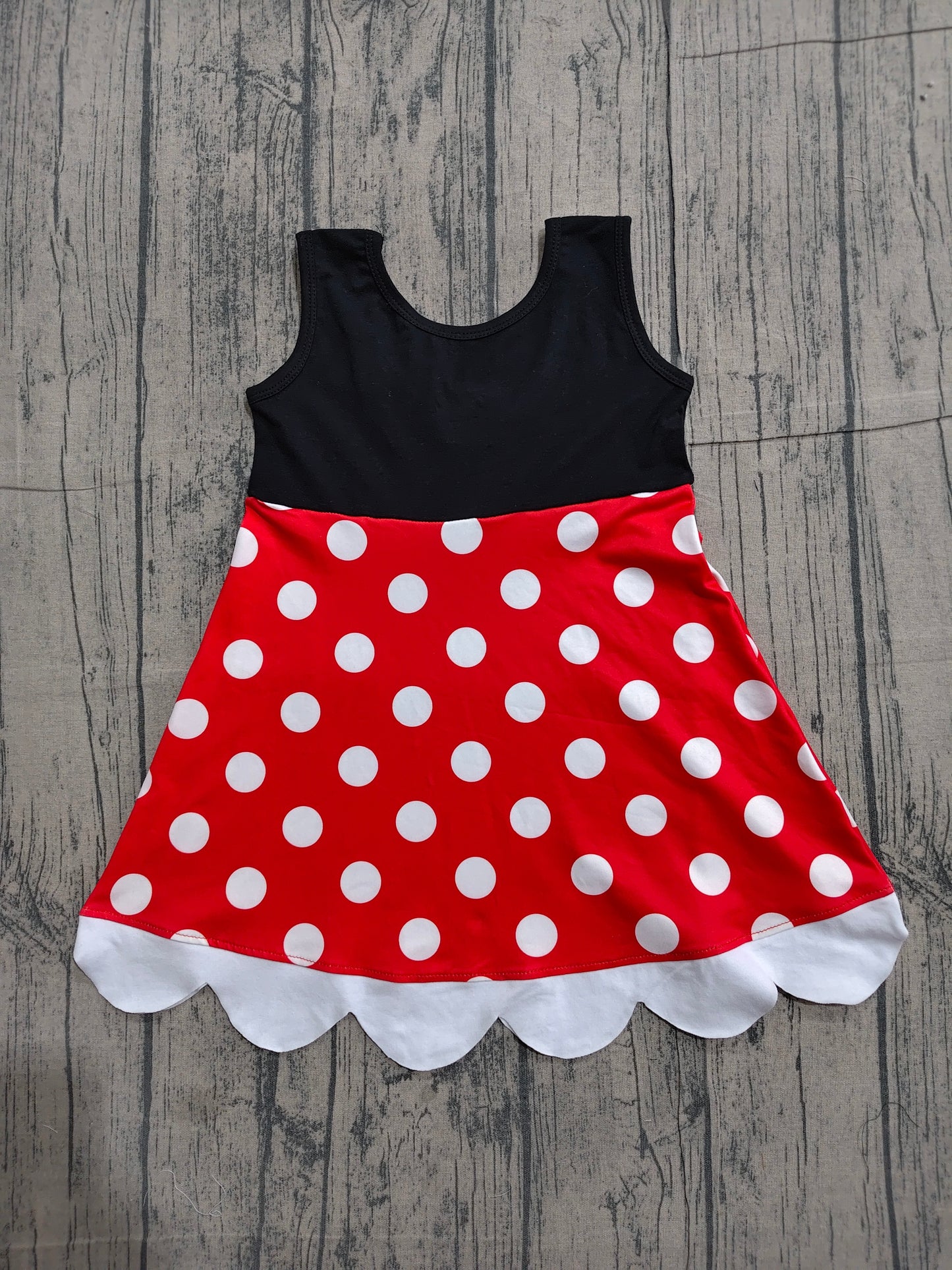 Baby girls red polka princess dress preorder