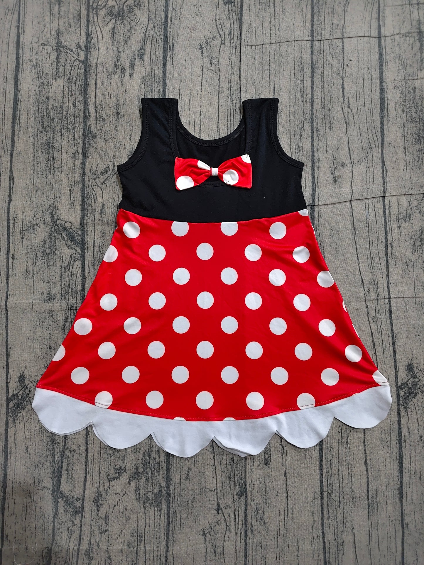 Baby girls red polka princess dress preorder