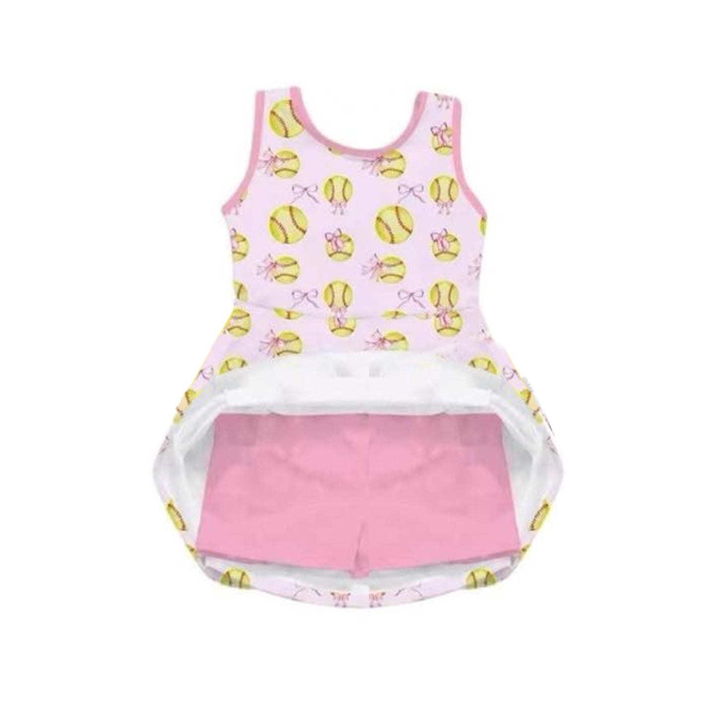 Baby girls softball active wear athletic summer yoga shorts outfit preorder