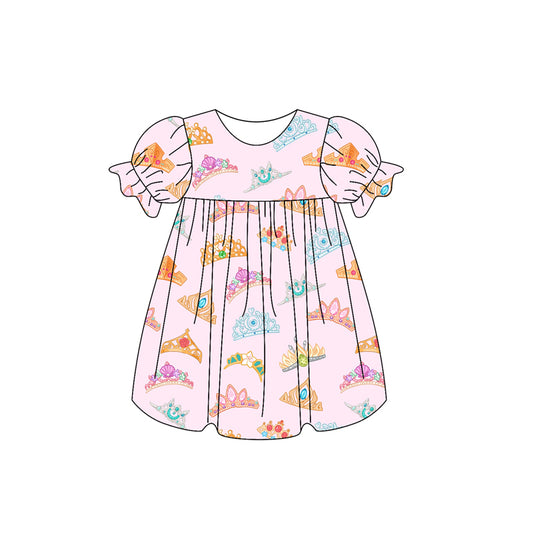 Baby girl crown design summer dress preorder