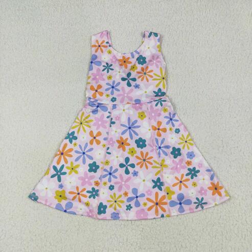 Girls  princess design active wear athletic summer dress with shorts