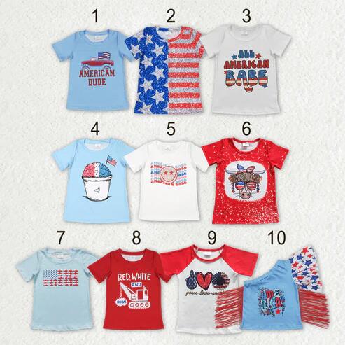 American boy short sleeve shirt