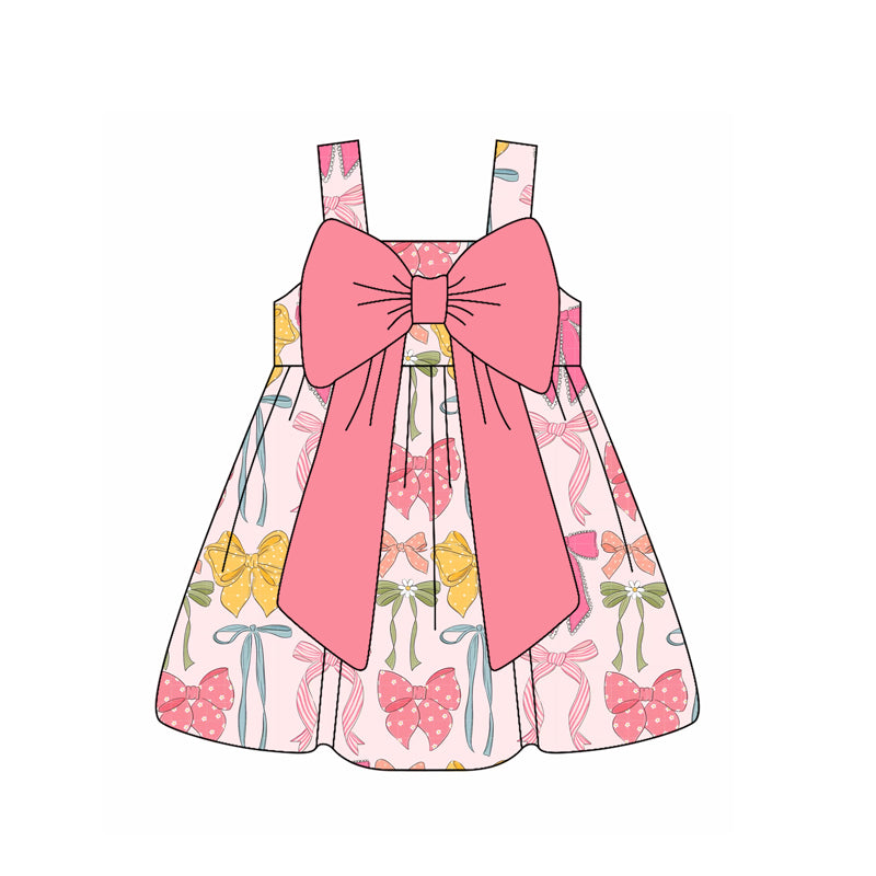 Toddle baby colorful bow summer dress preorder