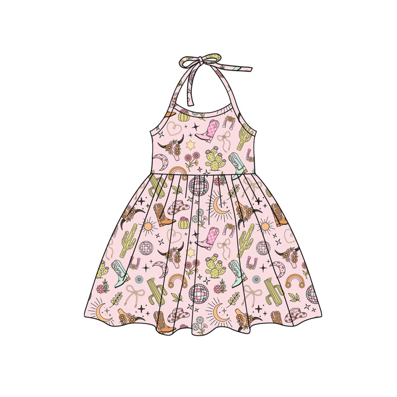 Western cowgirl boots cactus summer dress preorder