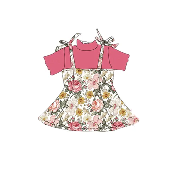 Toddle baby girl floral shirt floral dress outfit preorder