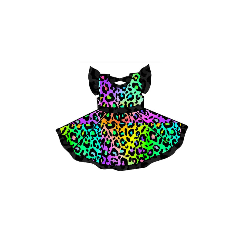 Toddle girls cheetah design summer dress preorder