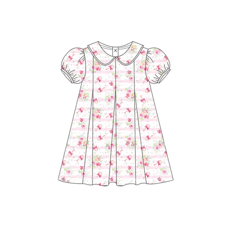 Pink floral baby girl summer dress preorder