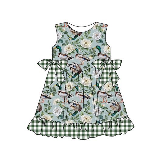 Mallard duck floral baby girl dress preorder