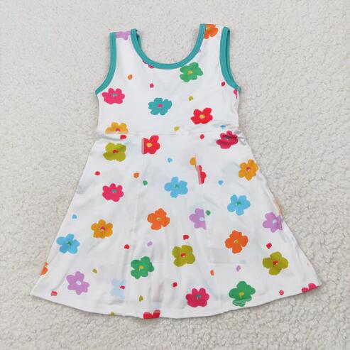 Girls  princess design active wear athletic summer dress with shorts