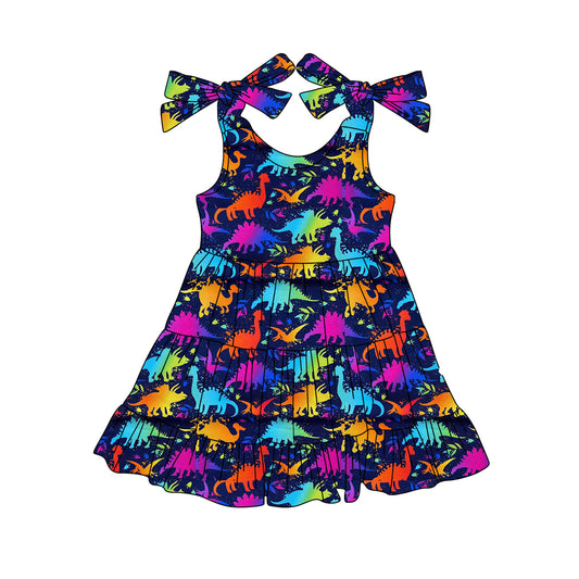 Dinosaur design baby girls summer dress preorder