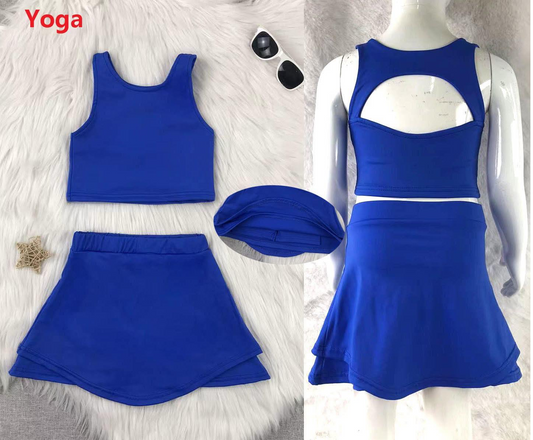 Baby girls navy color active wear athletic yoga clothes preorder