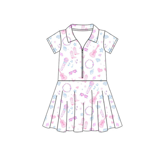 Baby girls music singer active wear athletic summer yoga dress preorder