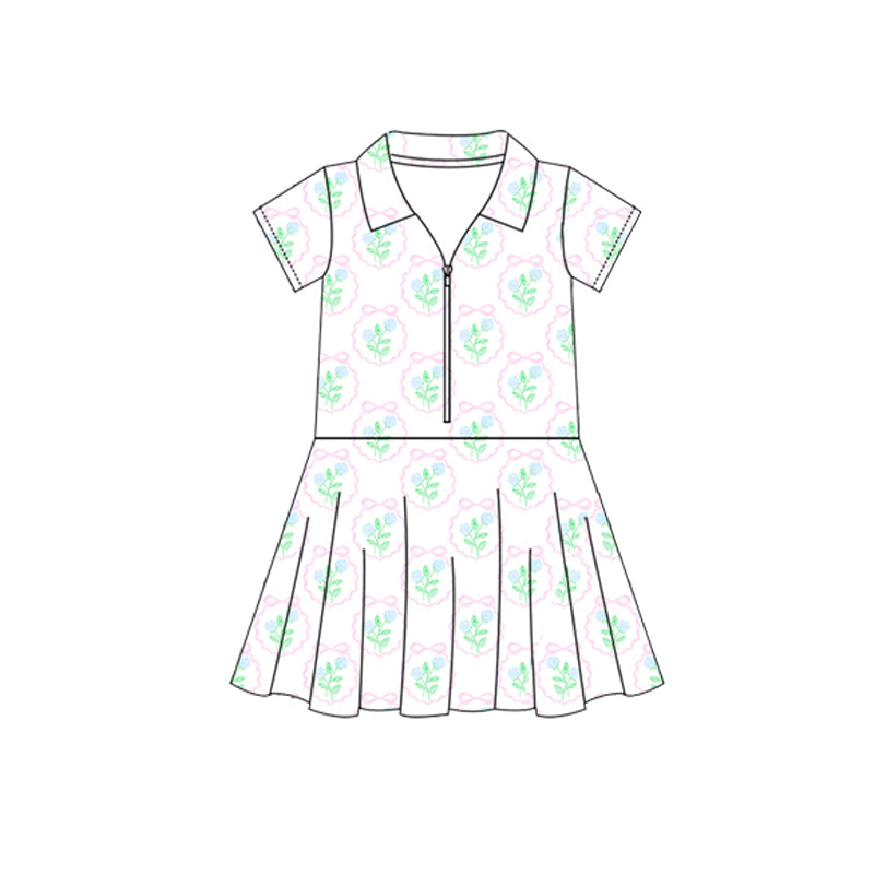 Baby girls floral active wear athletic summer yoga dress preorder