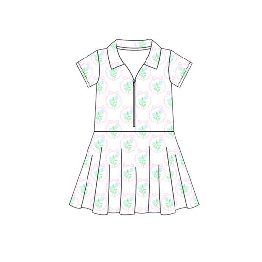 Baby girls floral active wear athletic summer yoga dress preorder