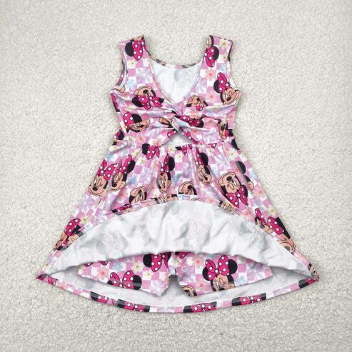 Girls  princess design active wear athletic summer dress with shorts