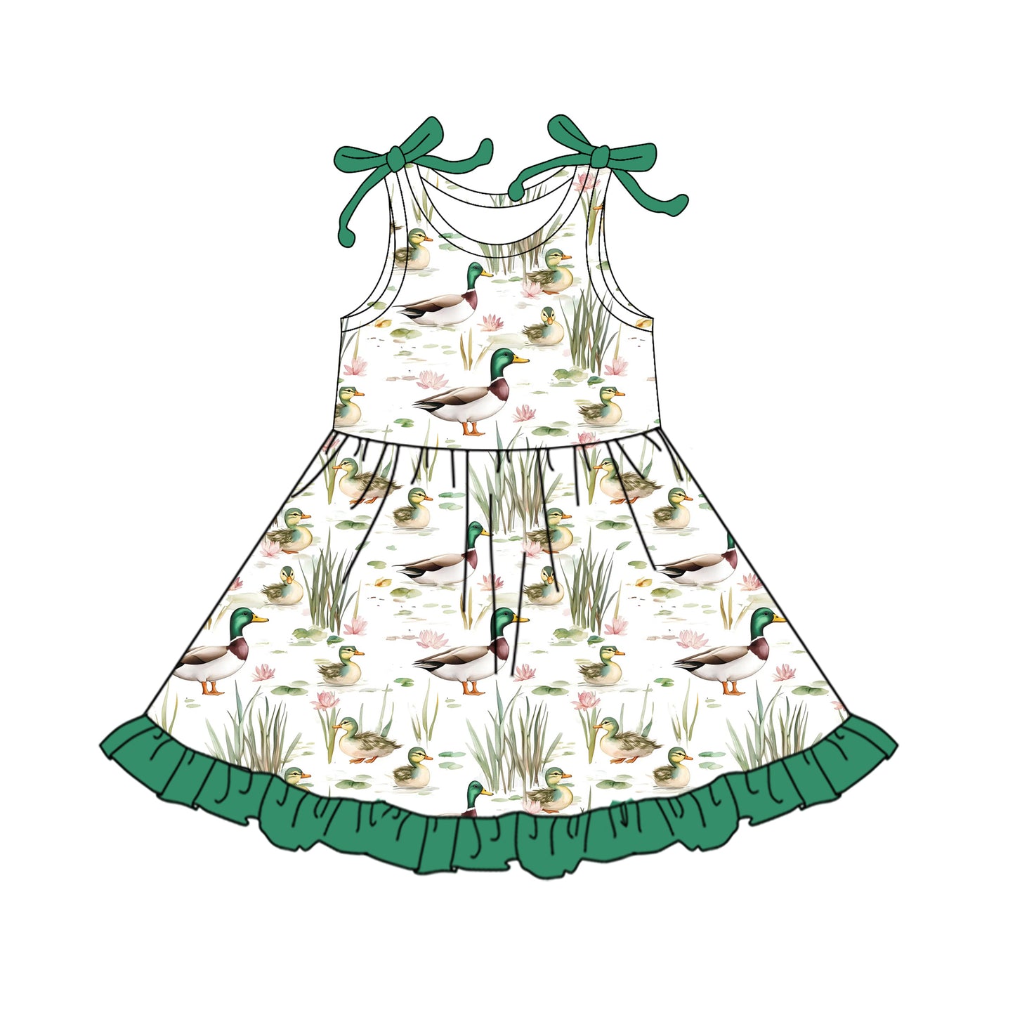 Toddle girls mallard duck dress preorder