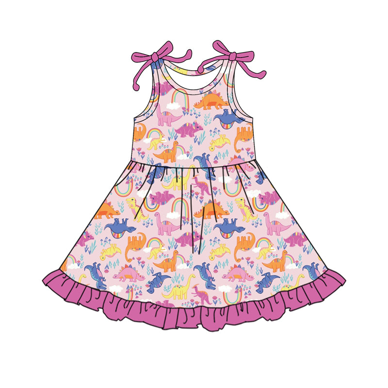 Toddle girls dinosaur design dress preorder