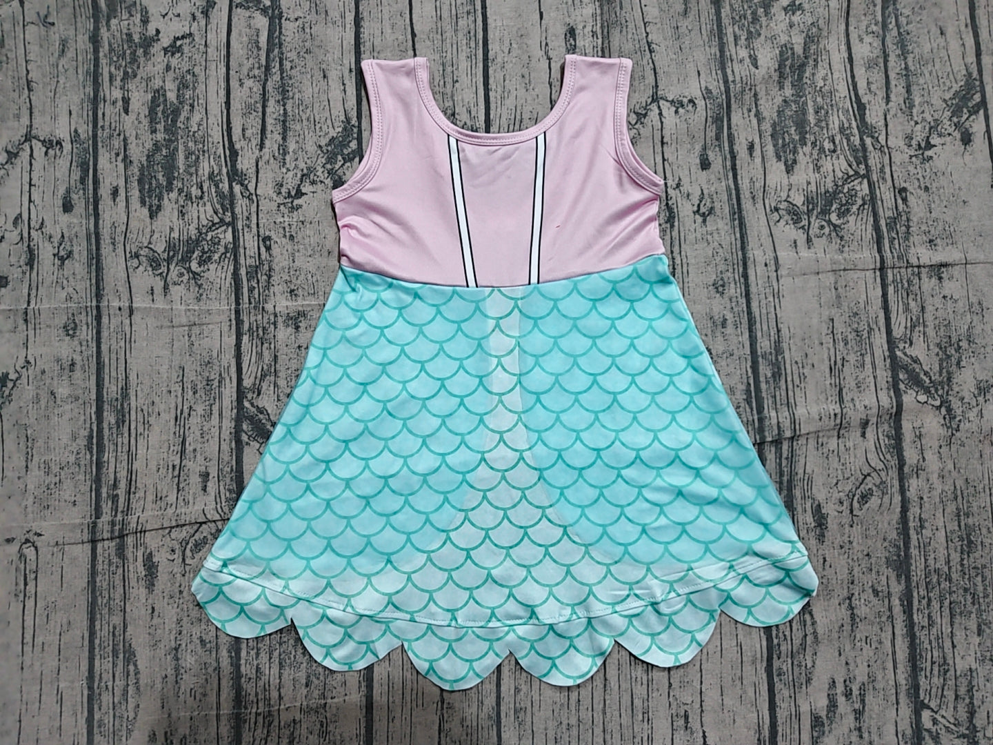 Baby girls mermaid cartoon dress preorder