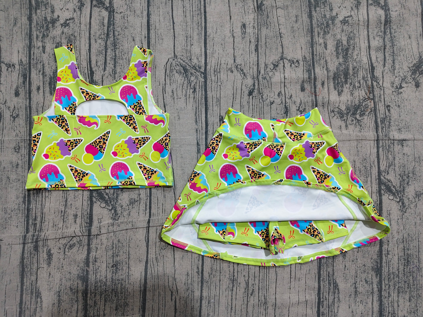 Baby girls active wear athletic summer yoga  outfit preorder