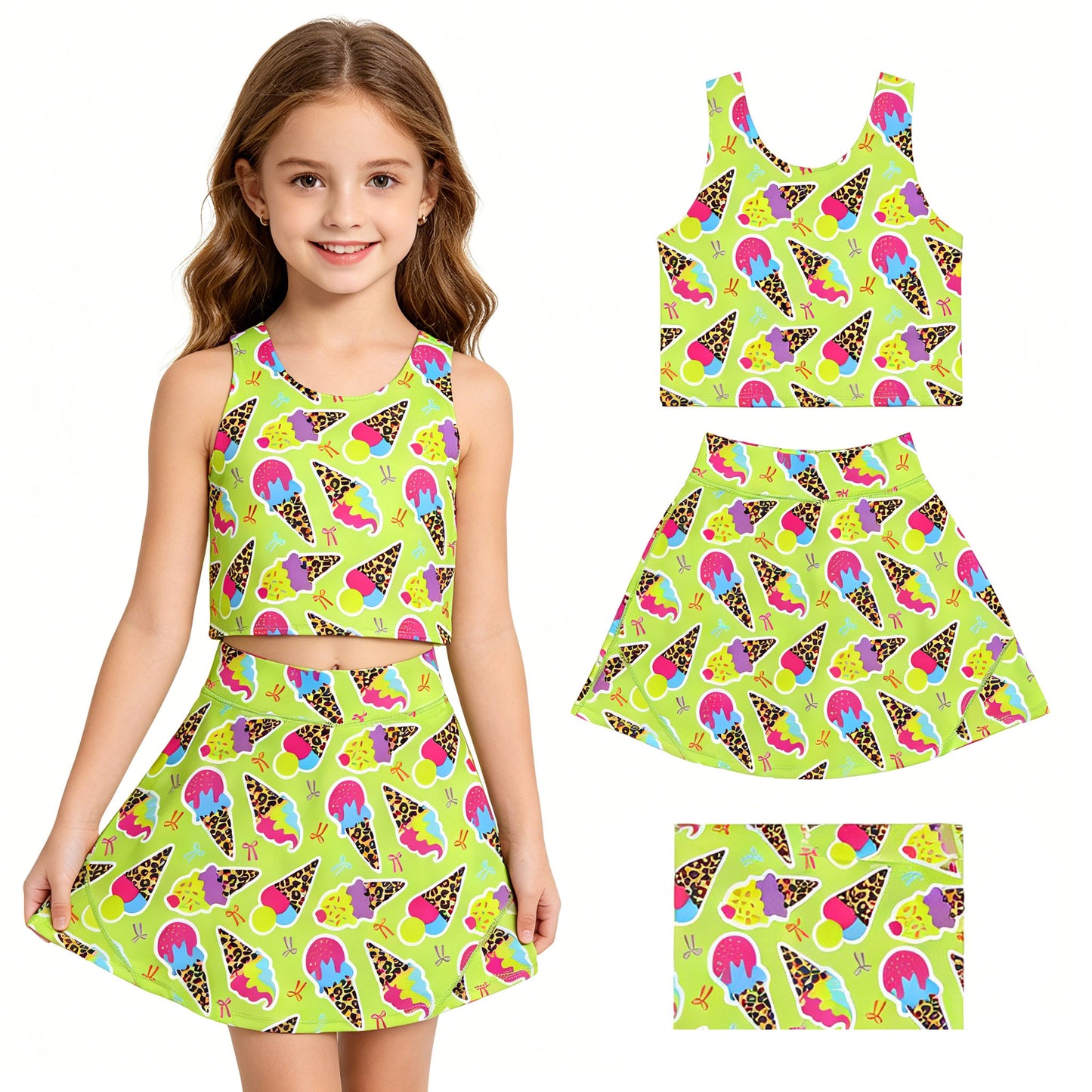 Baby girls active wear athletic summer yoga  outfit