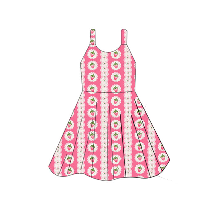 Toddle girls strawberry summer dress preorder