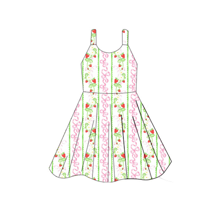 Toddle girls strawberry summer dress preorder