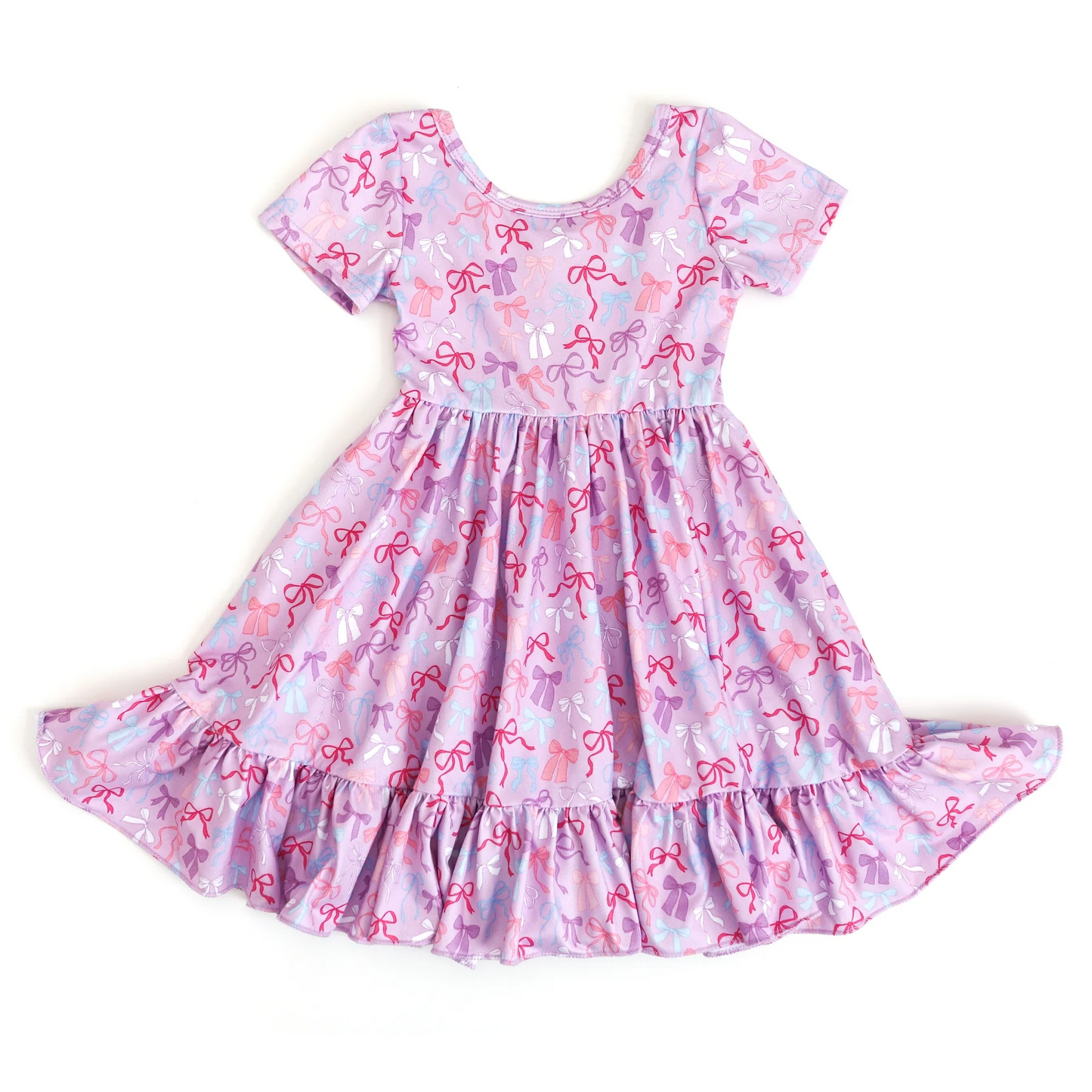 Toddle girls colorful bow summer dress preorder