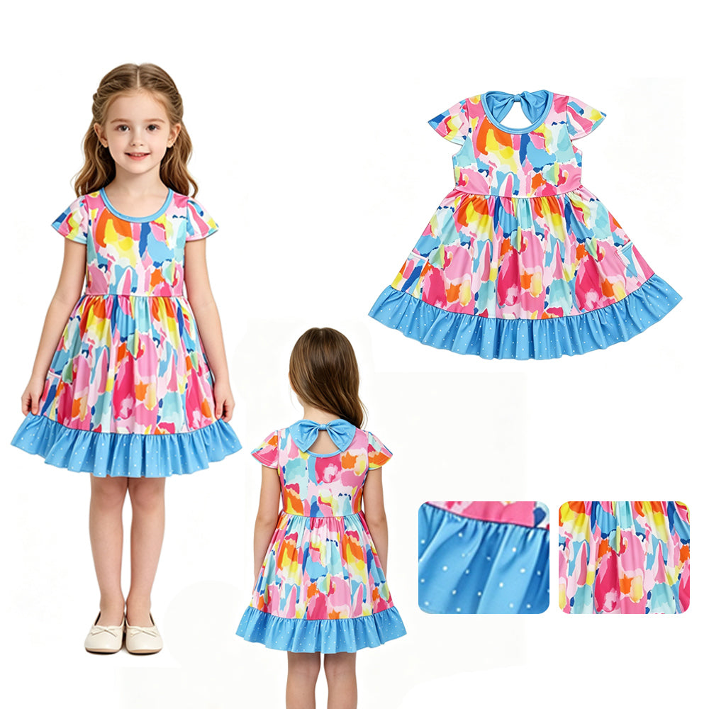 Toddle girls tie dye summer dress preorder