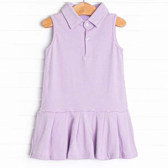 Toddle girls solid color lavender summer dress preorder
