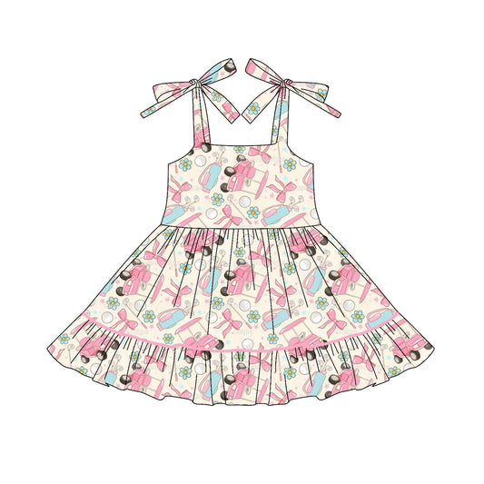 Golf design toddle girls dress preorder