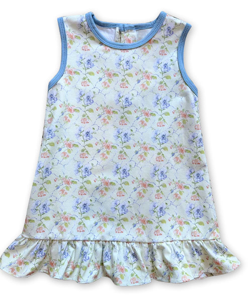 Baby girls pink blue floral summer dress preorder