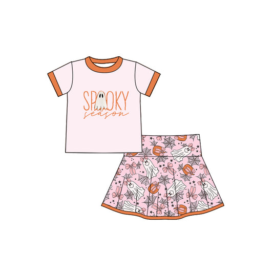 Halloween spooky season shirt matching skirt outfit preorder