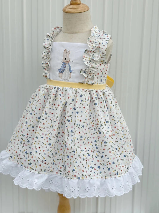 Cute bunny design girls Easter dress preorder
