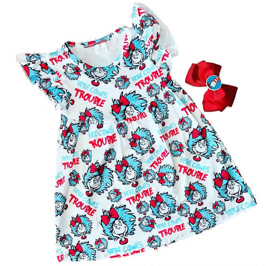 Girls dr doctor short sleeve dress preorder
