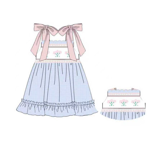 Girls pink floral summer dress preorder