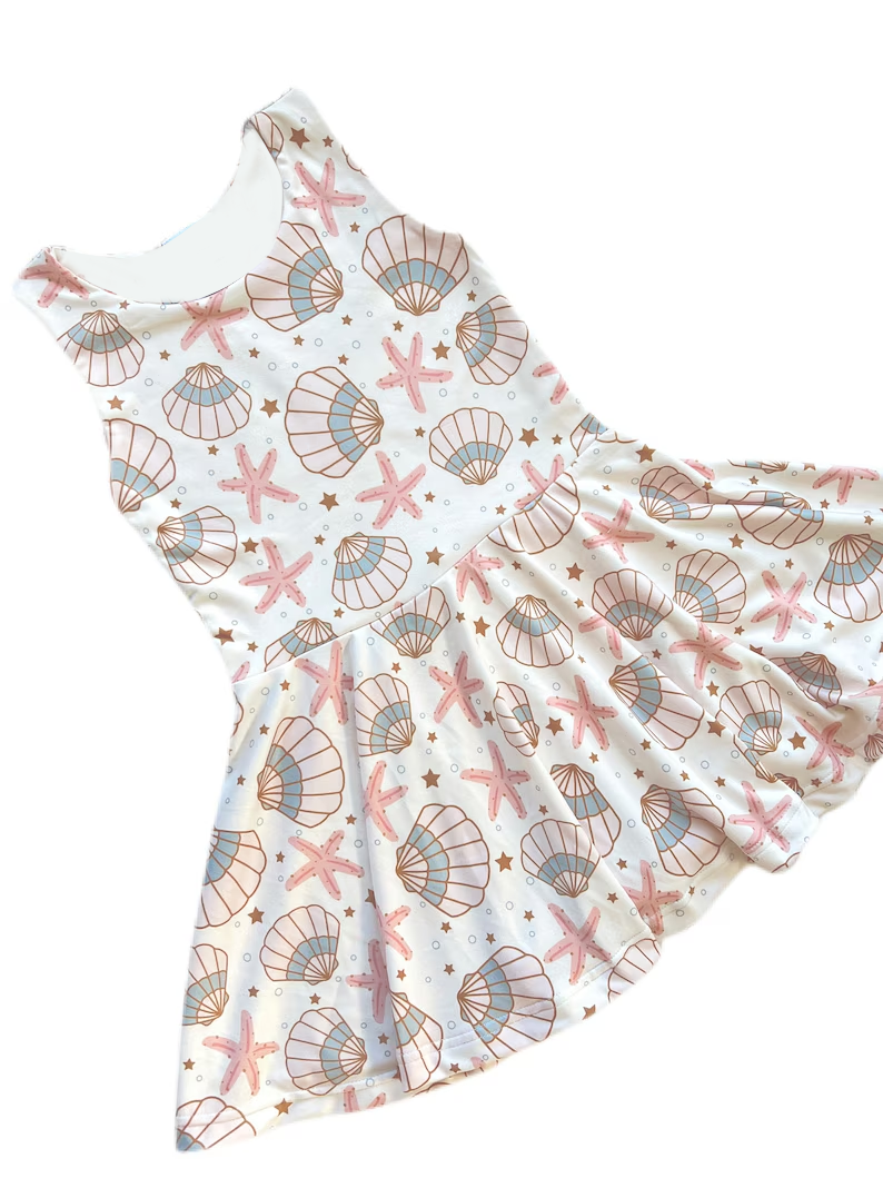 Starfish design girls summer dress preorder
