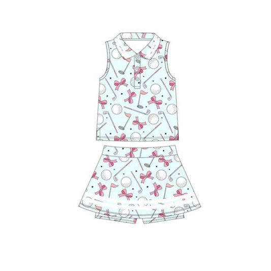 Golf yoga top matching shorts girls outfit preorder