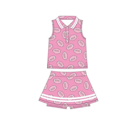 Football yoga top matching shorts girls outfit preorder
