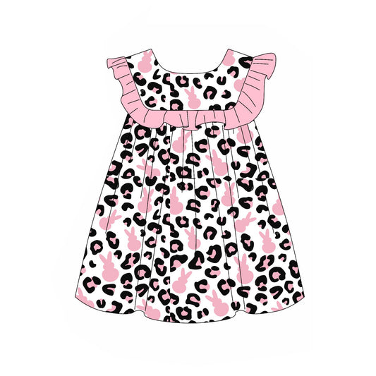 Easter bunny leopard design dress preorder